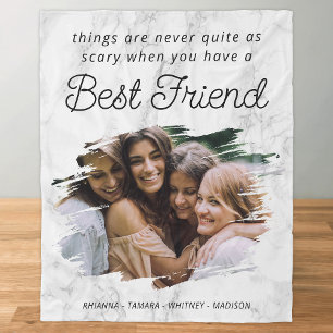 Couverture Polaire Meilleur Ami BFF Photo Fleece Blanket
