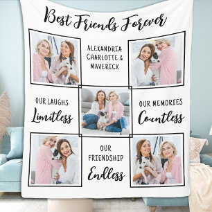 Couverture Polaire Meilleur Amis Forever Custom 5 Amitié photo