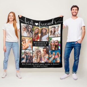 Couverture Polaire Meilleur Amitié Citation Photo Collage Personnalis
