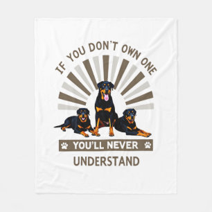 Couverture Polaire Meilleur Art Rottweiler Pour Hommes Femmes Enfants