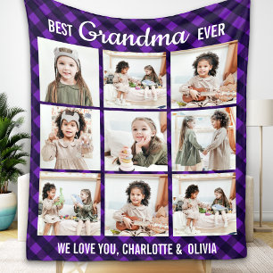 Couverture Polaire Meilleur Grand-Mère Jour Joué Personnalisé 9 Grand