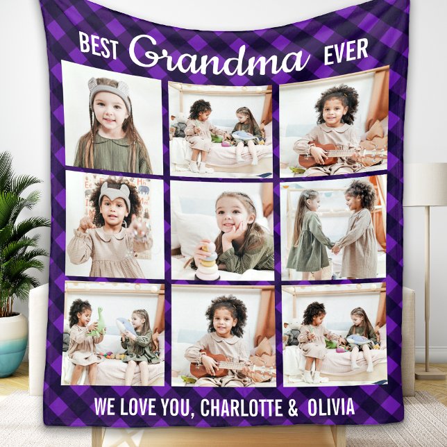 Couverture Polaire Meilleur Grand-Mère Jour Joué Personnalisé 9 Grand (Créateur téléchargé)