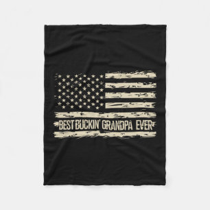 Couverture Polaire Meilleur Grand-Père Jamais Camouflage Nous Drapeau