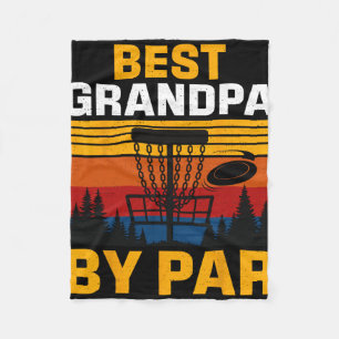 Couverture Polaire Meilleur Grand-Père Joueur de Disc Golf Par 