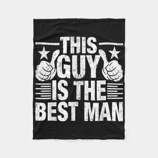Couverture Polaire Meilleur homme Mariage Groomsmen Funny Bride Bache (Devant)