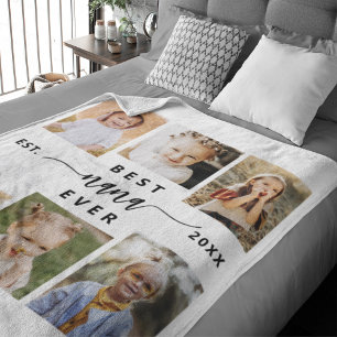 Couverture Polaire Meilleur NaNa jamais - Collage photo pour petits e