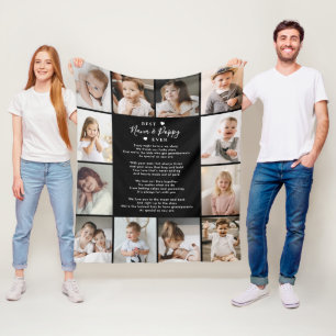 Couverture Polaire Meilleur Nana & Poppy Ever 12-Photo Collage modern