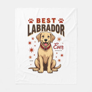 Couverture Polaire Meilleur parent Labrador de tous les temps Vintage