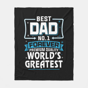 Couverture Polaire Meilleur Père Papa meilleur du monde No.1