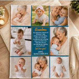 Couverture Polaire Meilleure Grand-mère du Monde Photo Grand-parent
