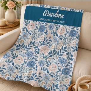 Couverture Polaire Meilleure grand-mère fleur jamais Bonne fête des