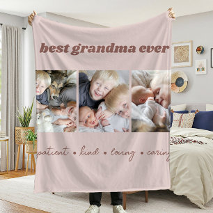 Couverture Polaire Meilleure Grand-mère toujours personnalisée