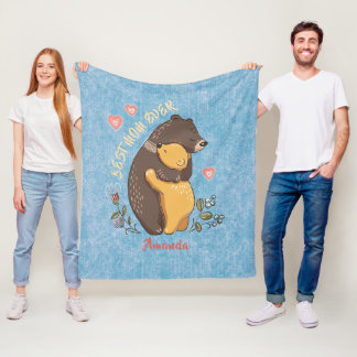 Couverture Polaire Meilleure maman personnalisée jamais cadeau, mère