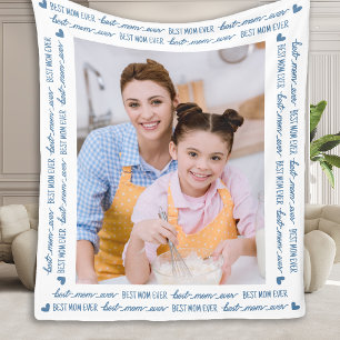 Couverture Polaire Meilleure MAMAN Pour Toujours Jolie Photo Moderne 