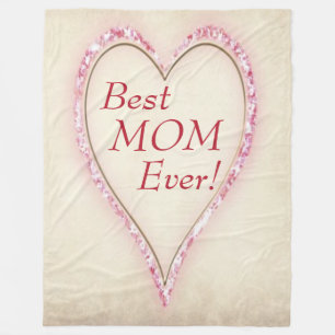Couverture Polaire Meilleure MOM du coeur jamais