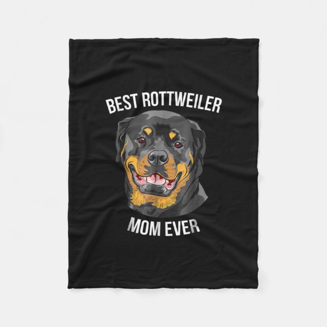 Couverture Polaire Meilleure rottweiler maman jamais cadeau femmes ro (Devant)