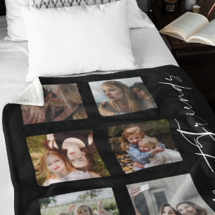 Couverture Polaire Meilleures Amies Collage Photo Personnalisé