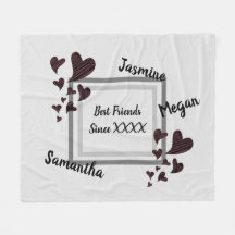 Meilleurs amis Bright Red Heart Long amitié