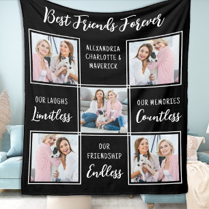 Couverture Polaire Meilleurs Amis Cadeau Amitié Poème Personnalisé 5 