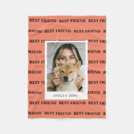 Couverture Polaire Meilleurs Amis Style BFF Pink Friendship Photo