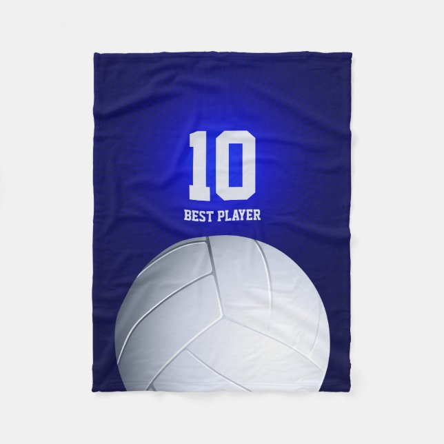 Couverture Polaire Meilleurs cadeaux personnalisés de sport du joueur (Devant)
