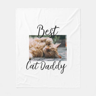 Couverture Polaire Meilleurs parents de chat Papa maman photo simple