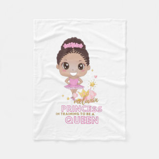 Couverture Polaire Melanin Princesse Entraînement Pour Être Reine Bal