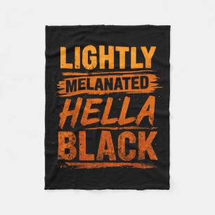 Couverture Polaire Mélanine d'histoire noire très légèrement mélanisé