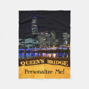 Couverture Polaire Melbourne Australie CBD Night Lights