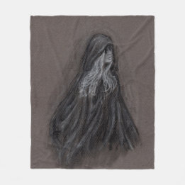 Couverture Polaire Melinoe, déesse des Fantômes Blanket