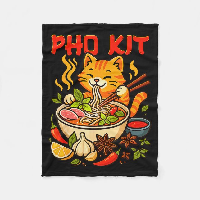 Couverture Polaire Mème drôle de chat de Pho Kit Mariners  (Devant)