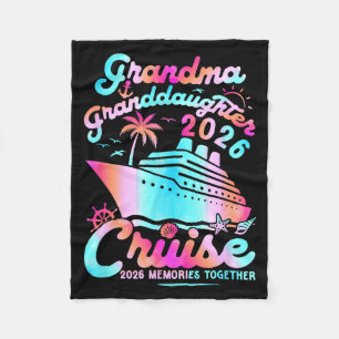 Couverture Polaire Mémé Petite-fille Croisière 2026 Souvenirs Mères