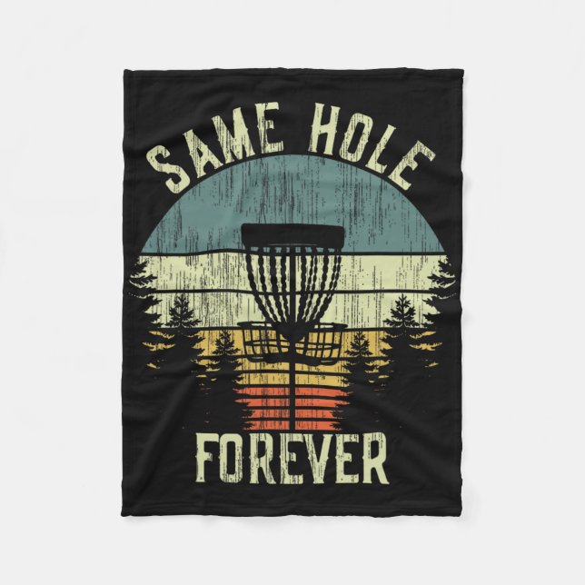 Couverture Polaire Même Trou Pour Toujours Drôle Disc Golf Enterremen (Devant)