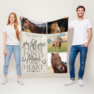 Couverture Polaire Mémorial du Cheval de Typographie moderne