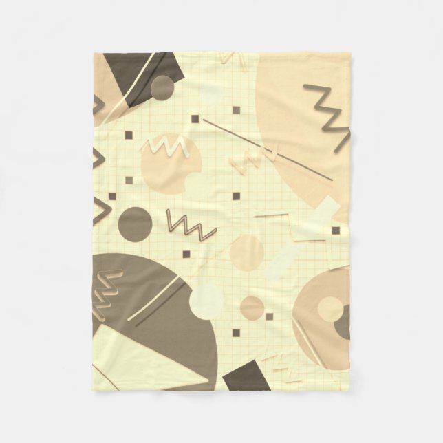 Couverture Polaire Memphis #82 Sepia (Devant)