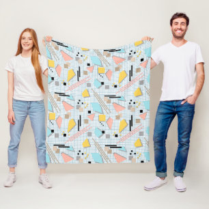 Couverture Polaire Memphis géométrique de l'école sans joint forme le