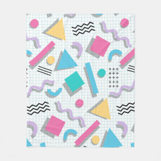 Couverture Polaire Memphis Shapes