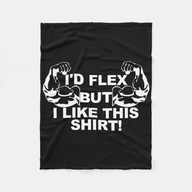 Couverture Polaire Mens Je Flex Mais J'Aime Cette Chemise Gym Cadeau  (Devant)