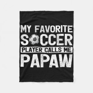 Couverture Polaire Mens Mon Joueur De Football Préféré M'Appelle Papa