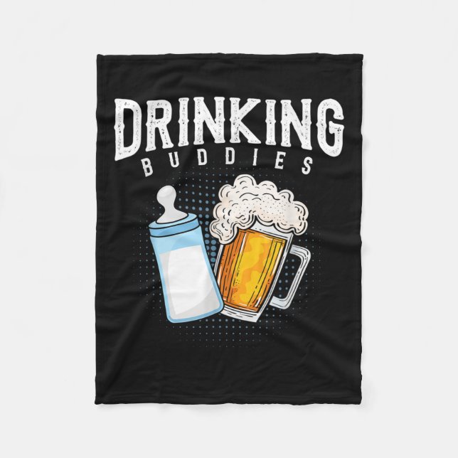 Couverture Polaire Mens New Dad Beer And Milk Joke  (Devant)