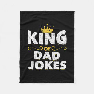 Couverture Polaire Mens Roi De Papa Blague Couronne Rad Blagues Puns 