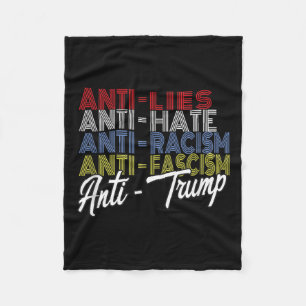 Couverture Polaire Mensonges Anti Trump Haine Et Fascisme Résistent A