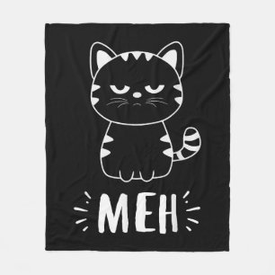Couverture Polaire Meowy Amoureux de les chats Filles Meh Chat - Drôl