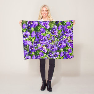 Couverture Polaire Mer de sérénité : Le beau terrain de purple violet
