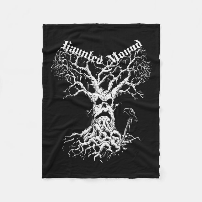 Couverture Polaire Merch du séminaire. Créez Un Arbre Fantôme. Haunte (Devant)