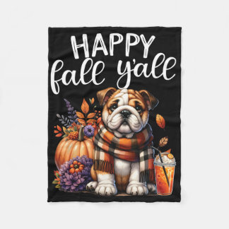 Couverture Polaire Merci gracieux bénie anglais Bulldog Fall Y'a