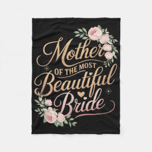 Couverture Polaire Mère de la mariée la plus belle, mariage de mariag