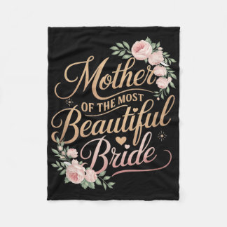 Couverture Polaire Mère de la plus belle mariée, mariage de la mariée