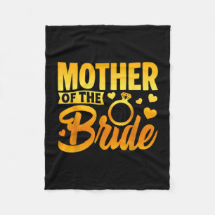 Couverture Polaire Mère drôle de la mariée amour maternel mariage