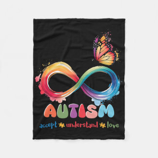 Couverture Polaire Mère Fils Famille Accepter Autistique Enfants Auti
